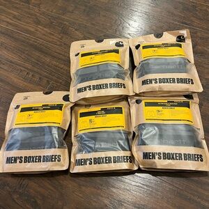 New! 5packs of Carhartt Mens Boxer Briefs (mens 4XL) price for all 5 packs